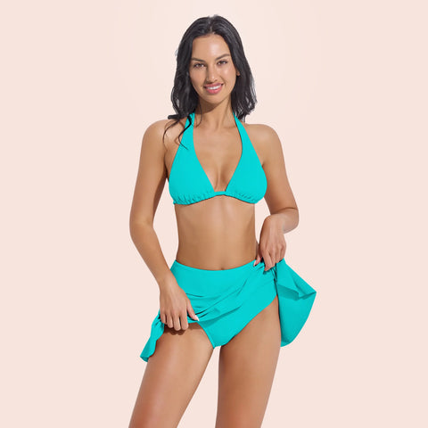 Beautikini Period Swimwear Menstrual Leakproof Bikini Bottoms Swim Skirt