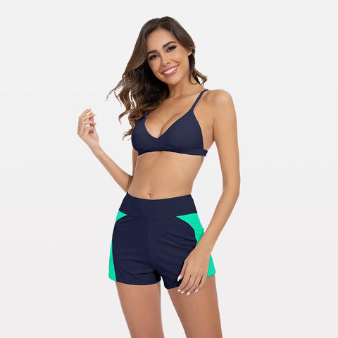 Beautikini Período de banho Shorts de banho de secagem rápida com cintura larga de 3"