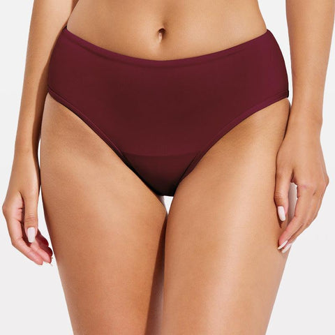 Bas de maillot de bain menstruel taille haute Beautikini 