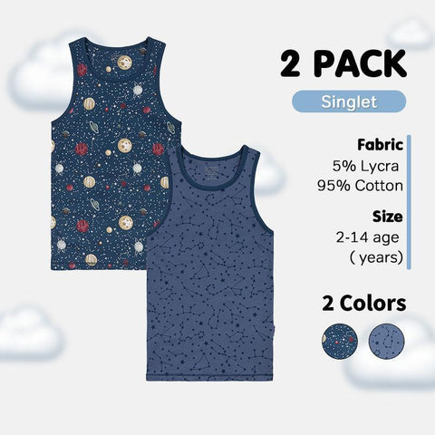 Boys' Sleeveless Singlet 2-Pack