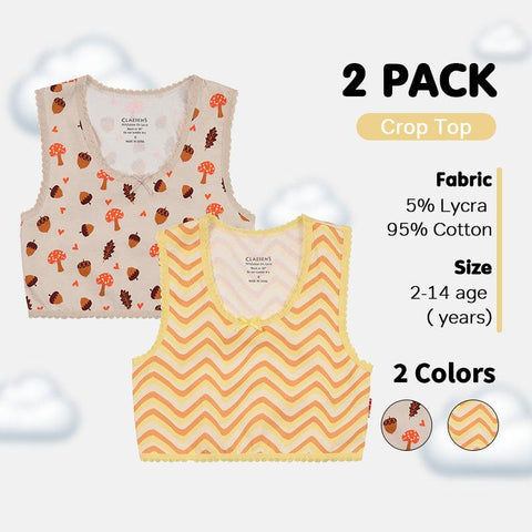 Girls' Crop Top 2-Pack
