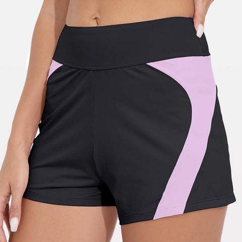 Beautikini Período de banho Shorts de banho de secagem rápida com cintura larga de 3"