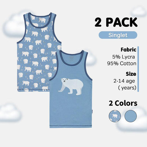 Boys' Sleeveless Singlet 2-Pack