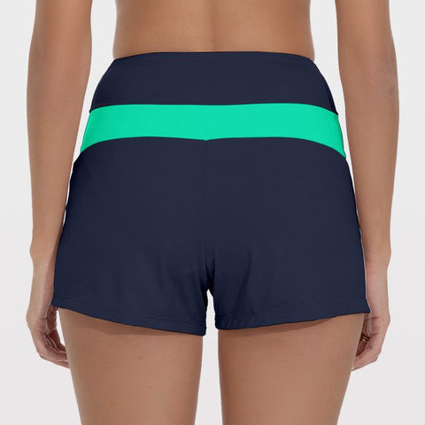 Beautikini Período de banho Shorts de banho de secagem rápida com cintura larga de 3"