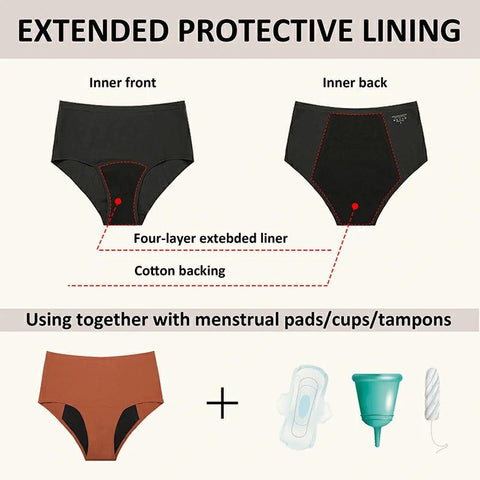 Beautikini High Waisted Incontinence Period Underwear