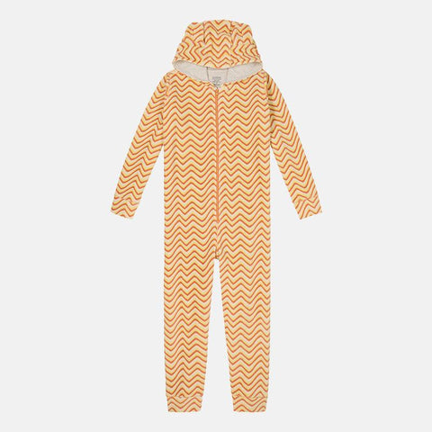 Girls' Long Sleeve Velvet Onesie - Moths & Zig Zag
