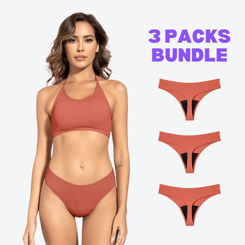 【1 pedido 3 tamanhos】 Roupa íntima de período tanga Beautikini