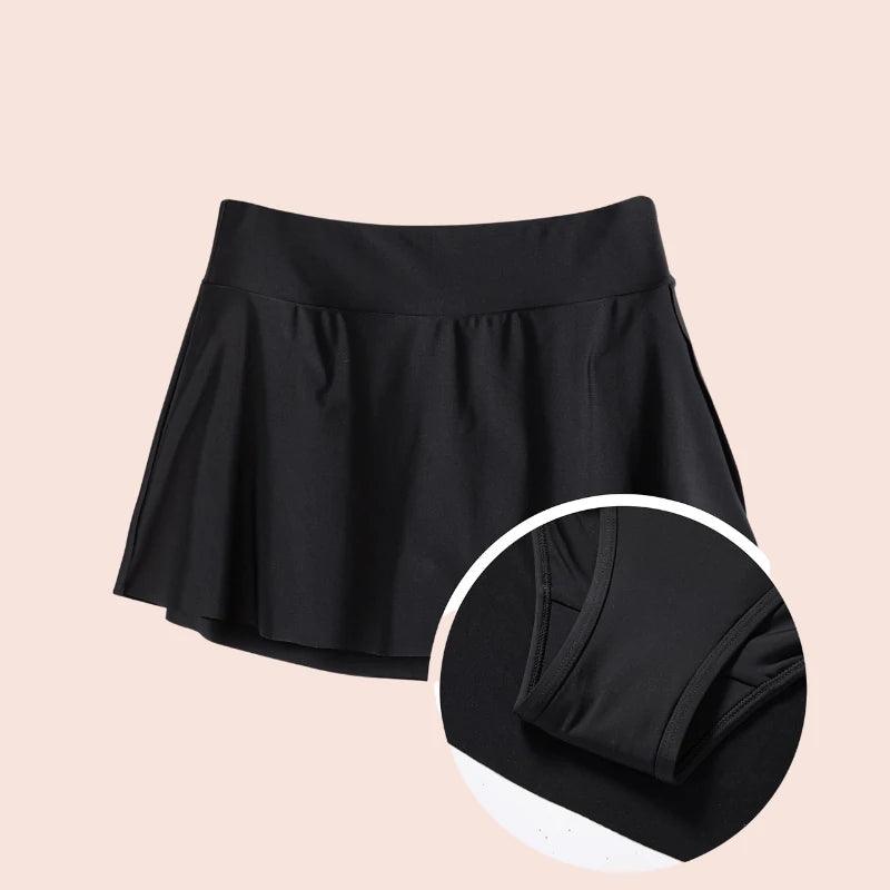 Beautikini Mid Waist Swim Skirt Period Swimwear