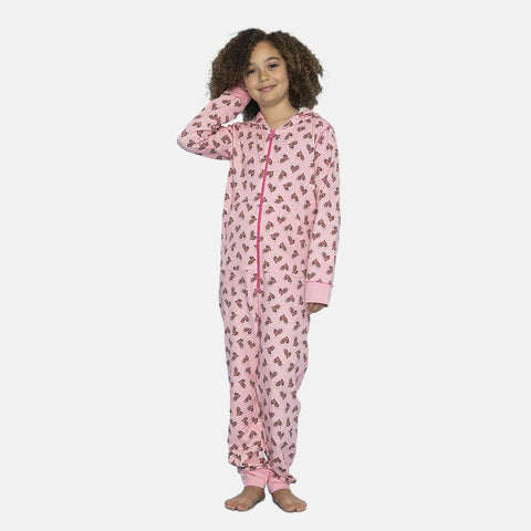 Girls' Long Sleeve French Terry Onesie - Pink
