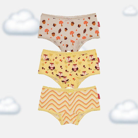 Girls' Nature & Panther Hipster 3-Pack