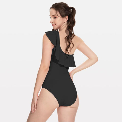 Beautikini One Piece One Shoulder Leakproof Period Swimwear