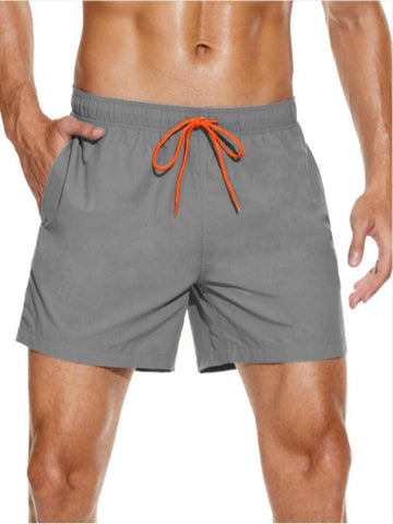 Men's Solid Pocket Waist Lounge Shorts 2 Pieces