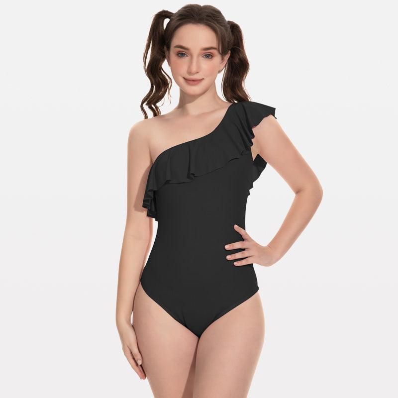 Beautikini One Piece One Shoulder Auslaufsichere Periodenbadebekleidung