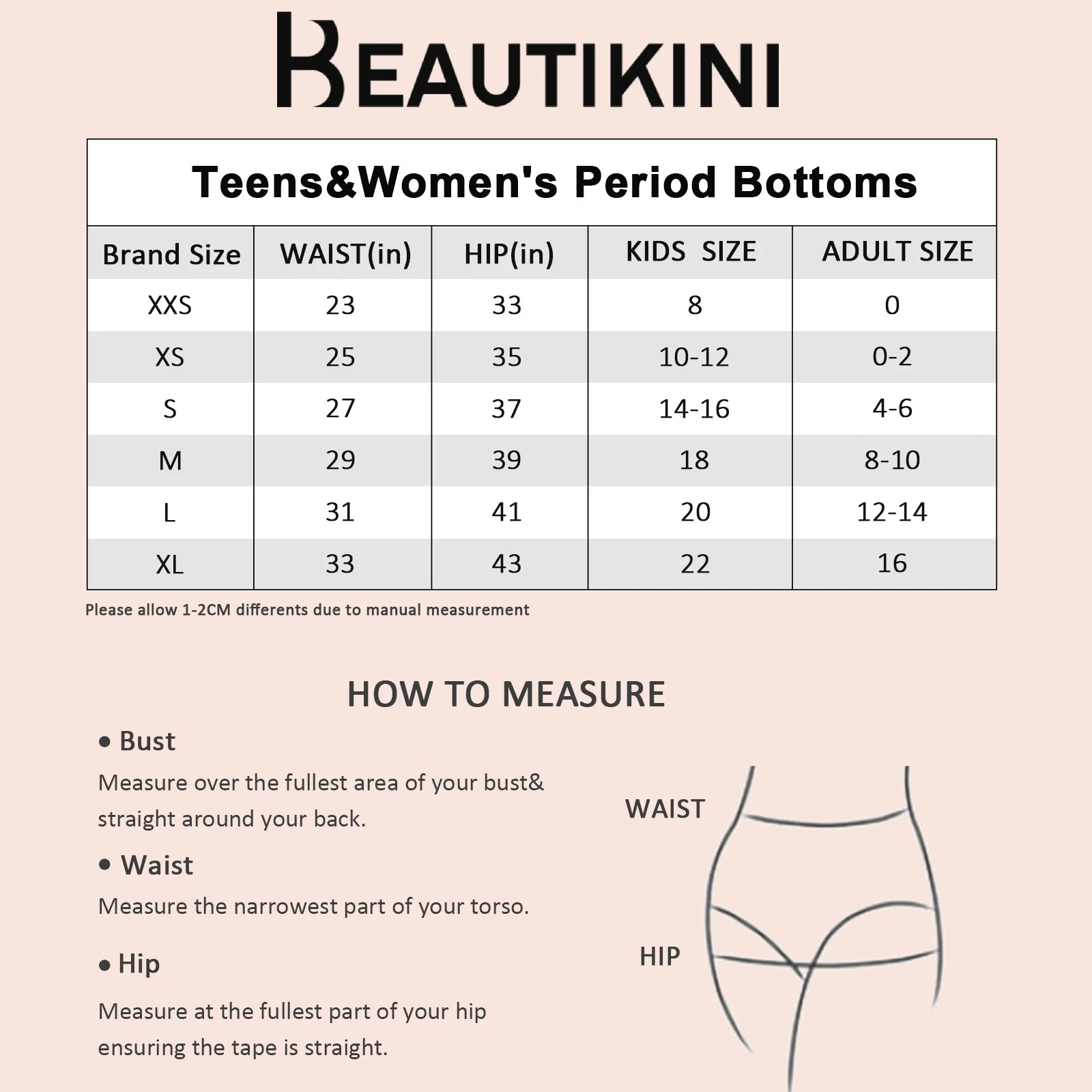 Beautikini Period Swimwear Board Shorts with Pockets