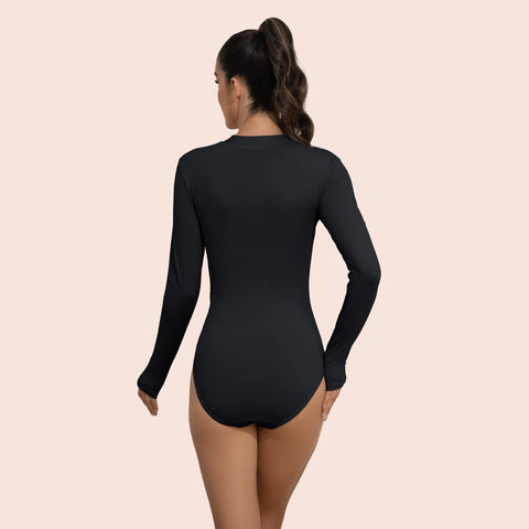 Beautikini Period Swimwear for Teens Long Sleeve Period Swimsuits Women UPF50+