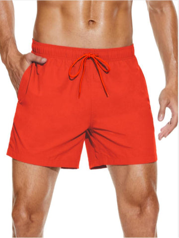 Men's Solid Pocket Waist Lounge Shorts 2 Pieces