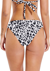 Beautikini Women's Cheeky Brazilian Cut Swim Bottoms Low Waist Bikini Bottom
