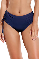 Beautikini Women's Black High Waisted Bikini Bottoms Tummy Control Swim Shorts Full Coverage Tankini Bathing Bottom