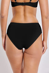 Beautikini Women's Twist Front Bikini Bottom Full Coverage Swimsuit Bottoms Ruched Bathing Suit Bottoms