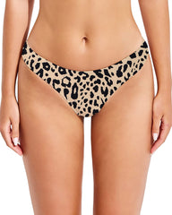 Beautikini Women's Cheeky Brazilian Cut Swim Bottoms Low Waist Bikini Bottom